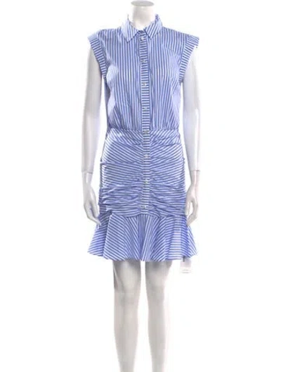 Pre-owned Veronica Beard Striped Mini Dress In Multi