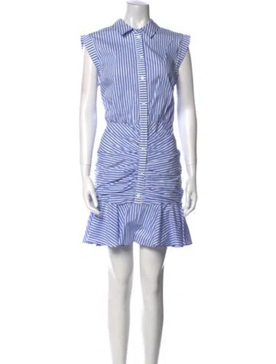 Pre-owned Veronica Beard Striped Mini Dress In Multi