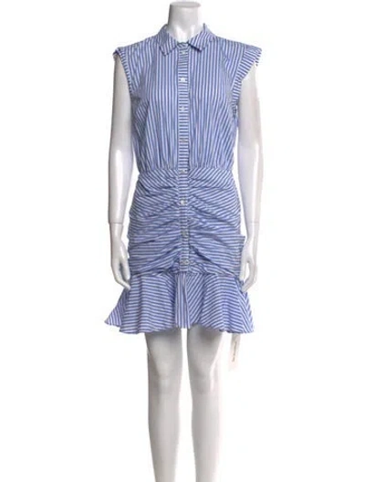 Pre-owned Veronica Beard Striped Mini Dress In Multi