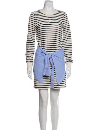 Pre-owned Veronica Beard Striped Mini Dress In Multi