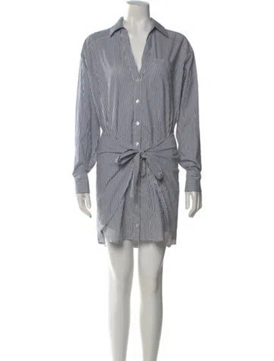 Pre-owned Veronica Beard Striped Mini Dress In Multi