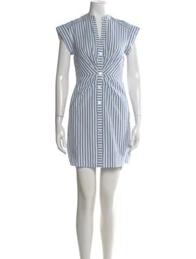 Pre-owned Veronica Beard Striped Mini Dress In Multi