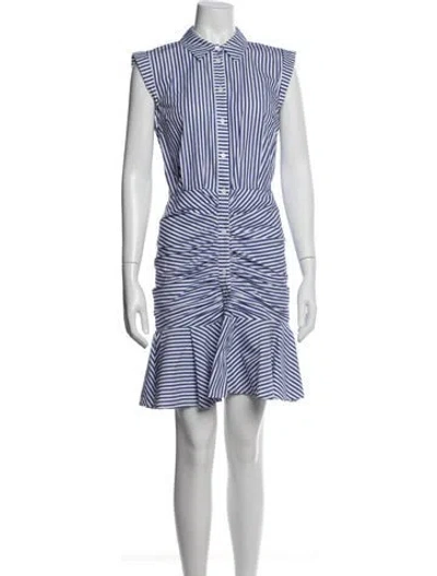 Pre-owned Veronica Beard Striped Mini Dress In Multi