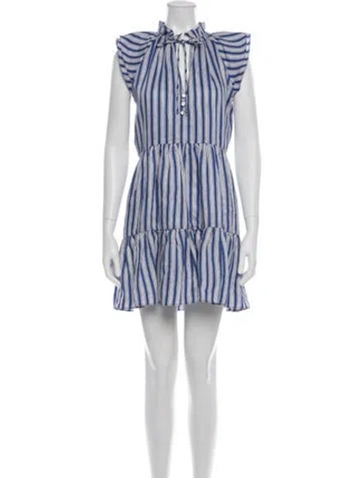 Pre-owned Veronica Beard Striped Mini Dress In Multi