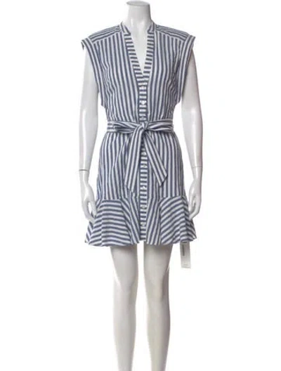Pre-owned Veronica Beard Striped Mini Dress In Multi
