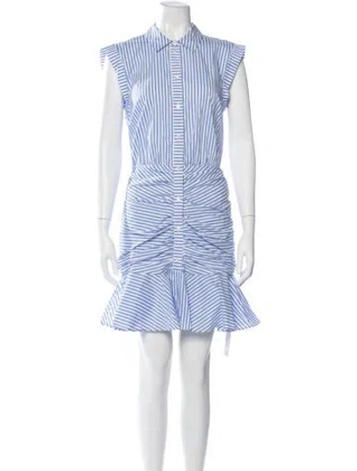 Pre-owned Veronica Beard Striped Mini Dress In Multi