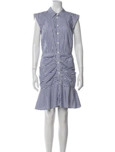 Pre-owned Veronica Beard Striped Mini Dress In Multi