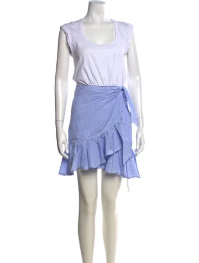 Pre-owned Veronica Beard Striped Mini Dress In Multi