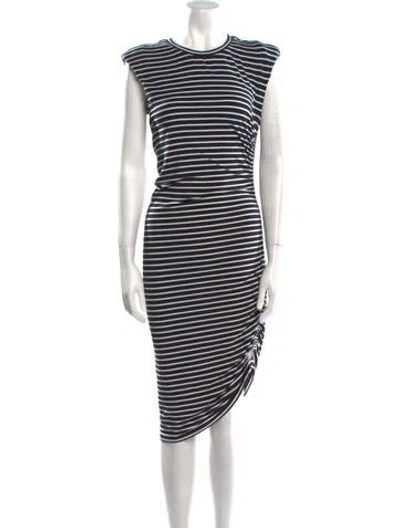 Pre-owned Veronica Beard Striped Mini Dress In Neutral
