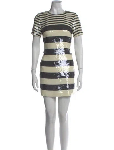 Pre-owned Veronica Beard Striped Mini Dress W/ Tags