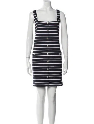 Pre-owned Veronica Beard Striped Mini Dress W/ Tags In Blue