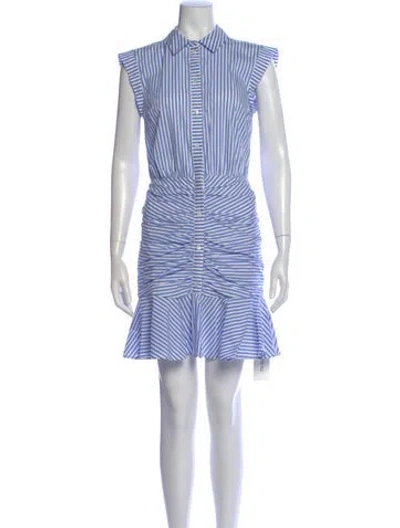 Pre-owned Veronica Beard Striped Mini Dress W/ Tags In Blue