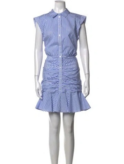 Pre-owned Veronica Beard Striped Mini Dress W/ Tags In Blue