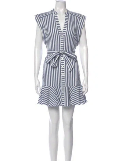 Pre-owned Veronica Beard Striped Mini Dress W/ Tags In Multi