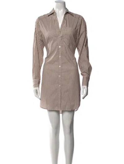 Pre-owned Veronica Beard Striped Mini Dress W/ Tags In White