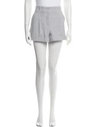 Pre-owned Veronica Beard Striped Mini Shorts In Blue