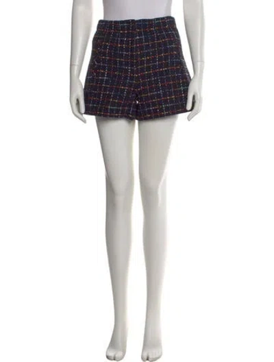 Pre-owned Veronica Beard Striped Mini Shorts In Blue