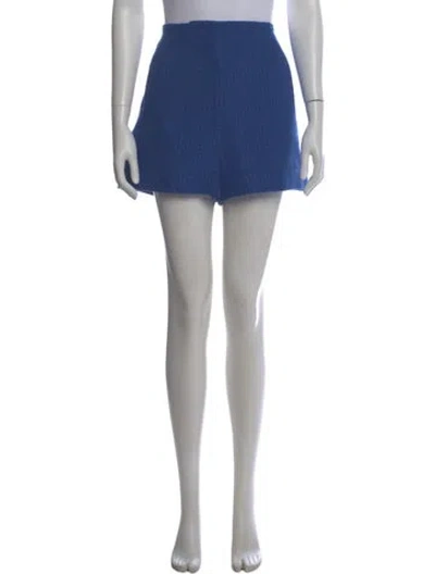 Pre-owned Veronica Beard Striped Mini Shorts In Blue