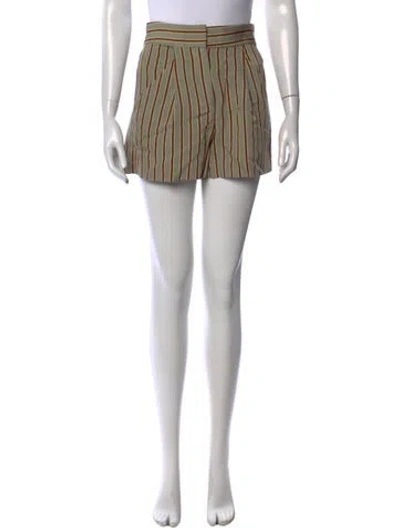 Pre-owned Veronica Beard Striped Mini Shorts In Blue/neutrals