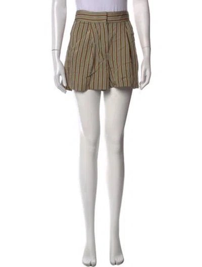 Pre-owned Veronica Beard Striped Mini Shorts In Blue/white