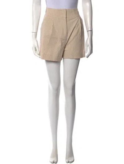 Pre-owned Veronica Beard Striped Mini Shorts In Brown