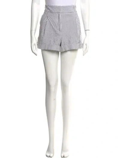 Pre-owned Veronica Beard Striped Mini Shorts In Multi