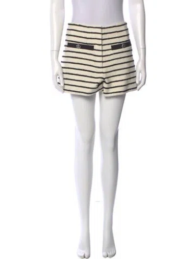 Pre-owned Veronica Beard Striped Mini Shorts In Multi