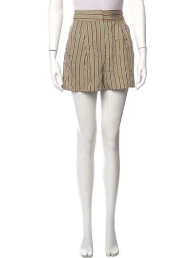 Pre-owned Veronica Beard Striped Mini Shorts In Multi