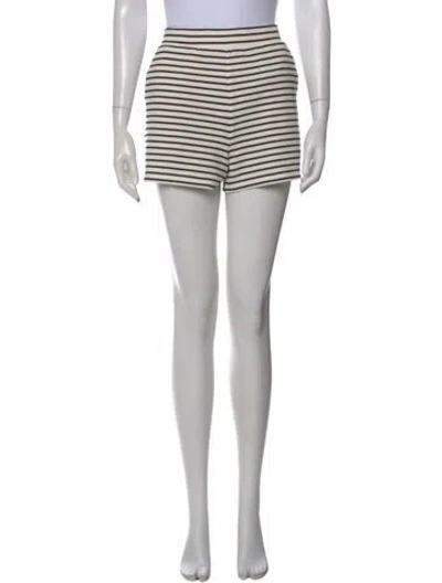 Pre-owned Veronica Beard Striped Mini Shorts In Multi