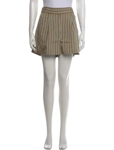 Pre-owned Veronica Beard Striped Mini Shorts In Multi