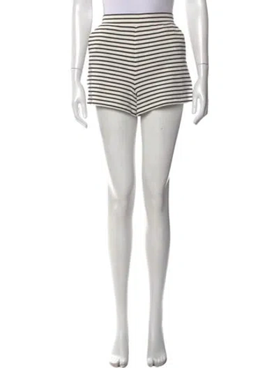 Pre-owned Veronica Beard Striped Mini Shorts In Multi