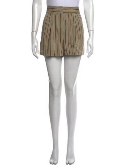 Pre-owned Veronica Beard Striped Mini Shorts In Neutrals