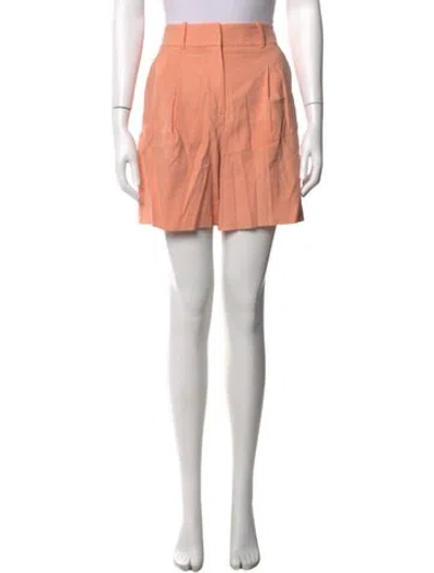 Pre-owned Veronica Beard Striped Mini Shorts In Pink