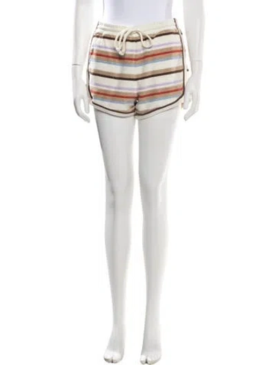 Pre-owned Veronica Beard Striped Mini Shorts W/ Tags In Neutrals