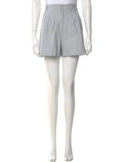 Pre-owned Veronica Beard Striped Mini Shorts W/ Tags In White