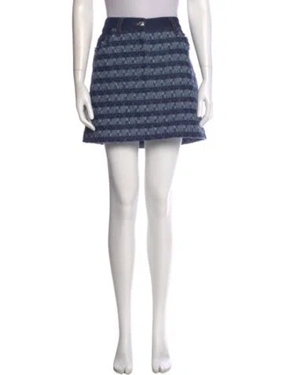 Pre-owned Veronica Beard Striped Mini Skirt