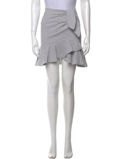 Pre-owned Veronica Beard Striped Mini Skirt In Multi