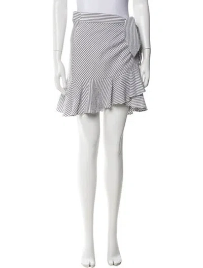 Pre-owned Veronica Beard Striped Mini Skirt In Multi
