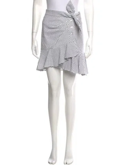 Pre-owned Veronica Beard Striped Mini Skirt In Multi