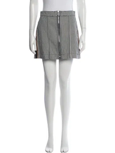 Pre-owned Veronica Beard Striped Mini Skirt In Multicolor