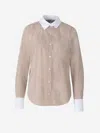 Veronica Beard Long-sleeved Shirt In Brown