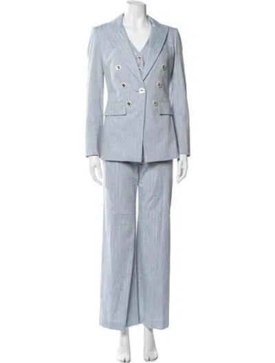 Pre-owned Veronica Beard Striped Pantsuit In Blue