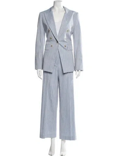 Pre-owned Veronica Beard Striped Pantsuit In Blue