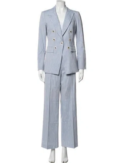 Pre-owned Veronica Beard Striped Pantsuit In Blue