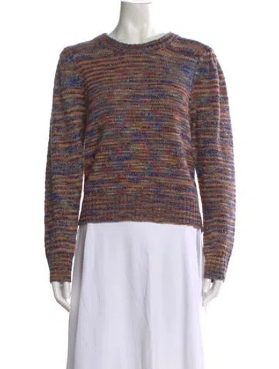 Pre-owned Veronica Beard Striped Scoop Neck Sweater In Multi