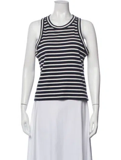Pre-owned Veronica Beard Striped Scoop Neck Sweater In Multi