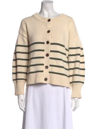 Pre-owned Veronica Beard Striped Scoop Neck Sweater In Multi