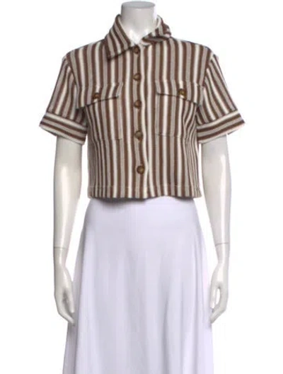 Pre-owned Veronica Beard Striped Sweater In Multi