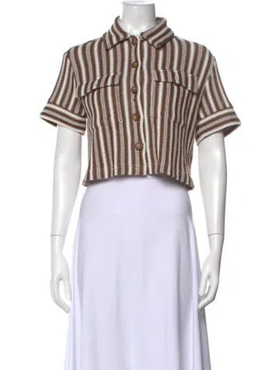 Pre-owned Veronica Beard Striped Sweater In Multi