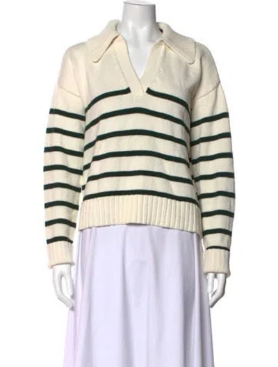 Pre-owned Veronica Beard Striped Sweater In Neutral